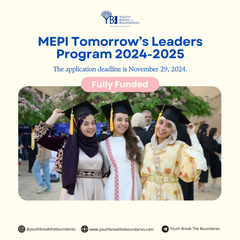 MEPI Tomorrow’s Leaders Program 2024-2025 (Fully Funded)